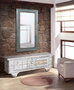 Giner y Colomer Baúl Madera de Mango Blanco Envejecido 46 x 116 x 40 cm